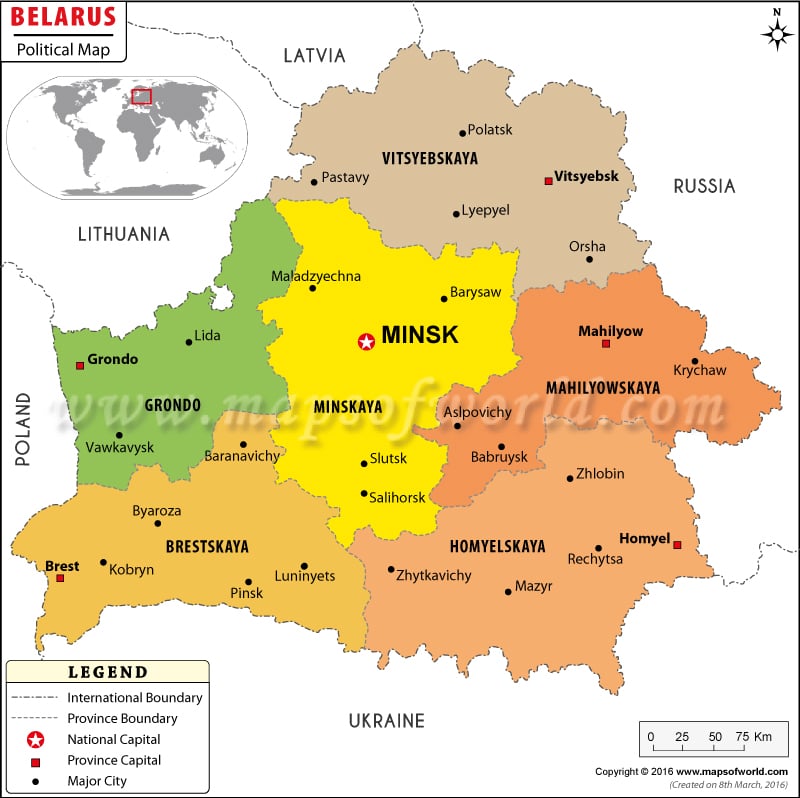 Belarus Map Europe