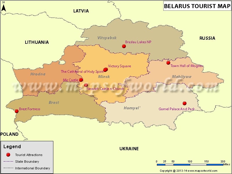 Belarus Travel Map