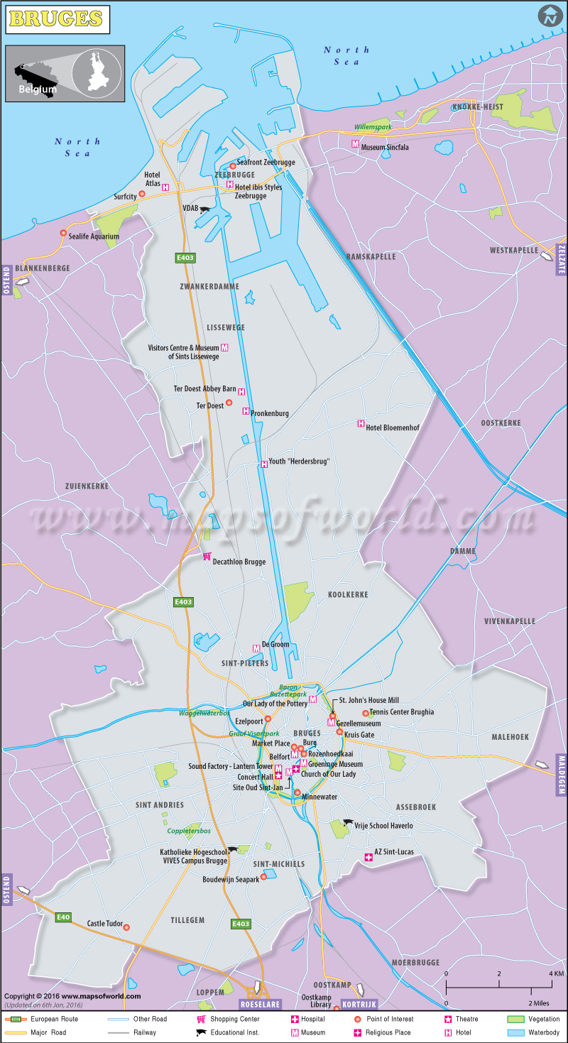 Bruges Map