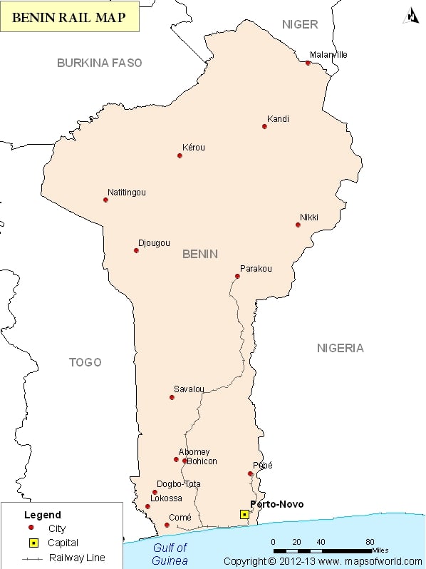 Benin Railway Map