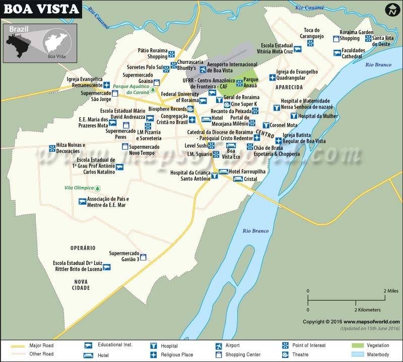 Boa Vista Brazil Map