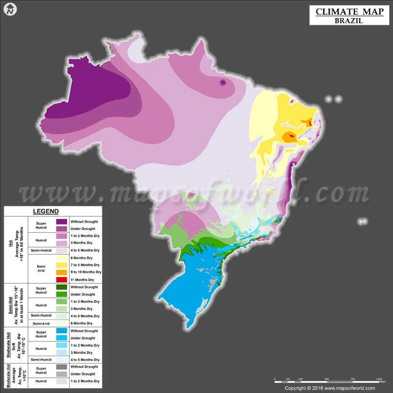 Brazil Climate Map