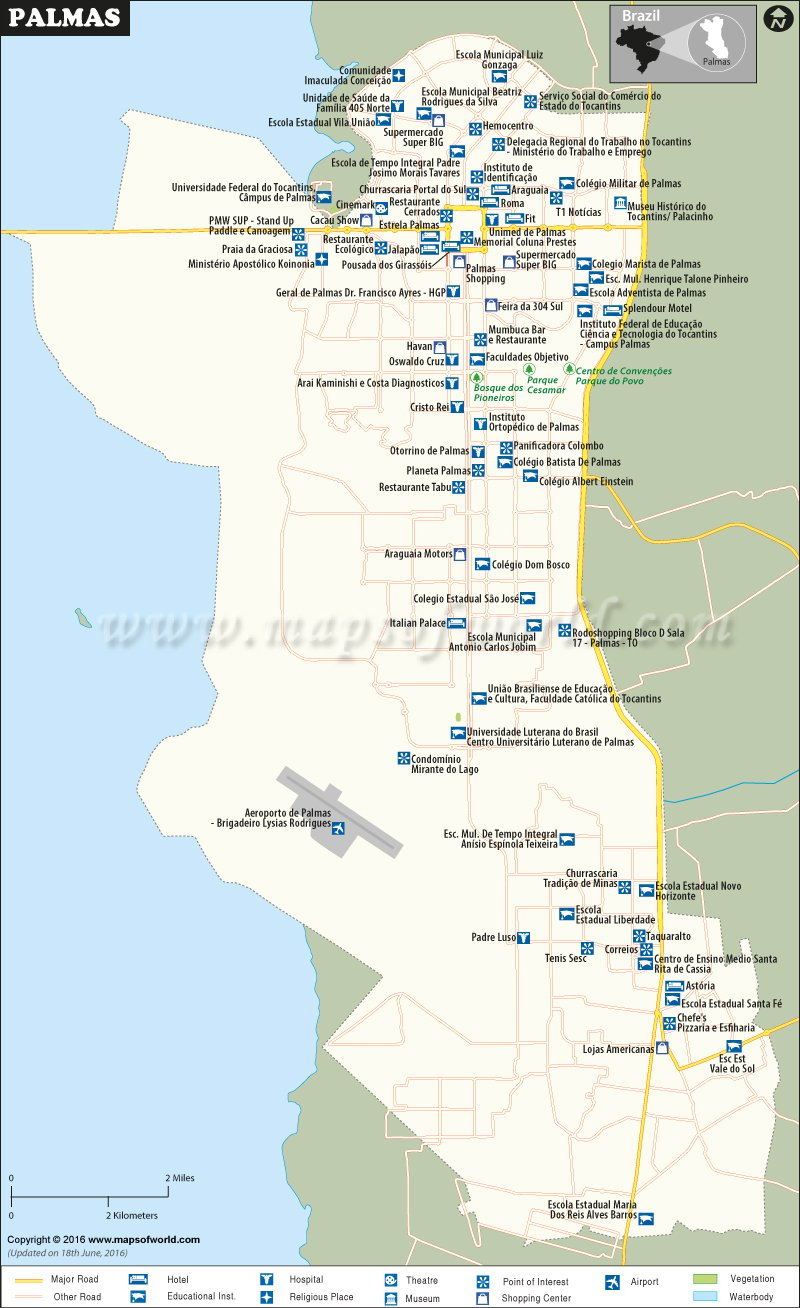 Palmas Brazil Map