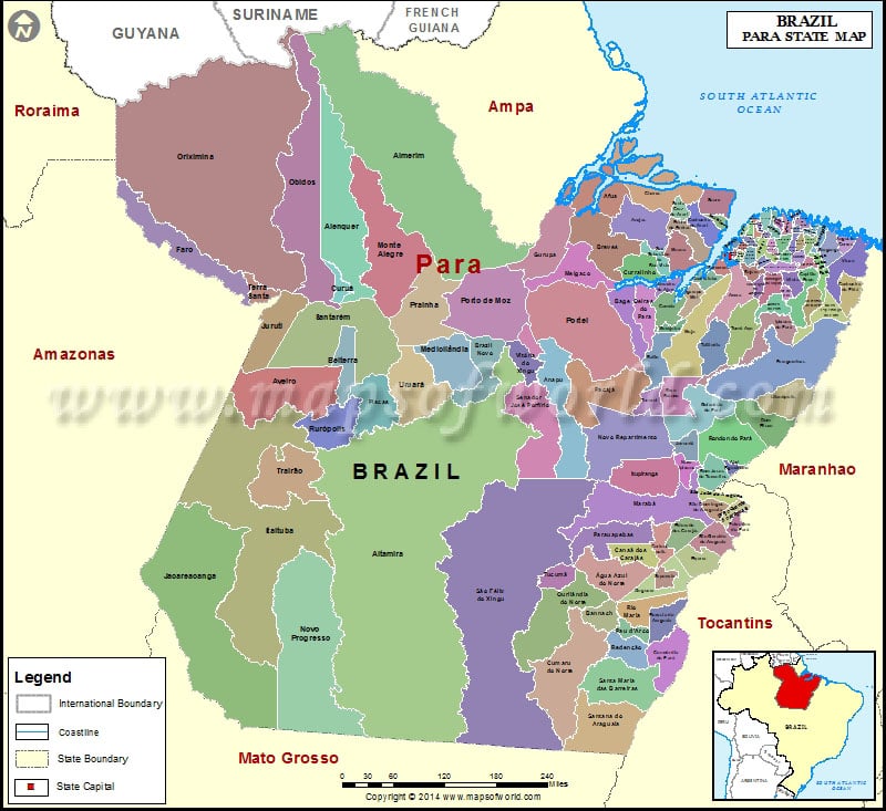 Map of Para State