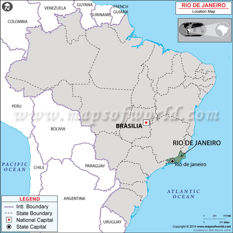 Where is Rio de Janeiro in Brazil
