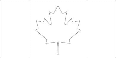 Blank Canada Flag