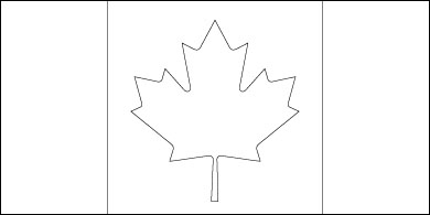 Blank Canada Flag