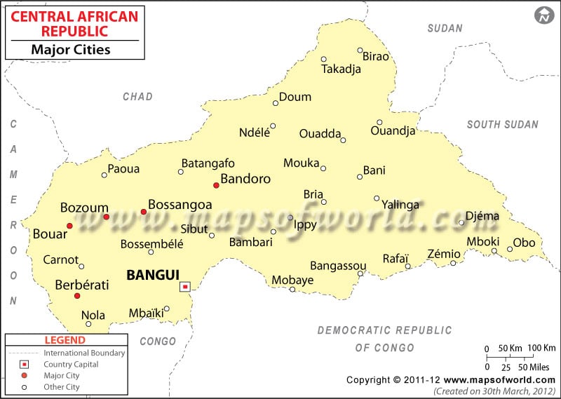 Central African Republic Cities