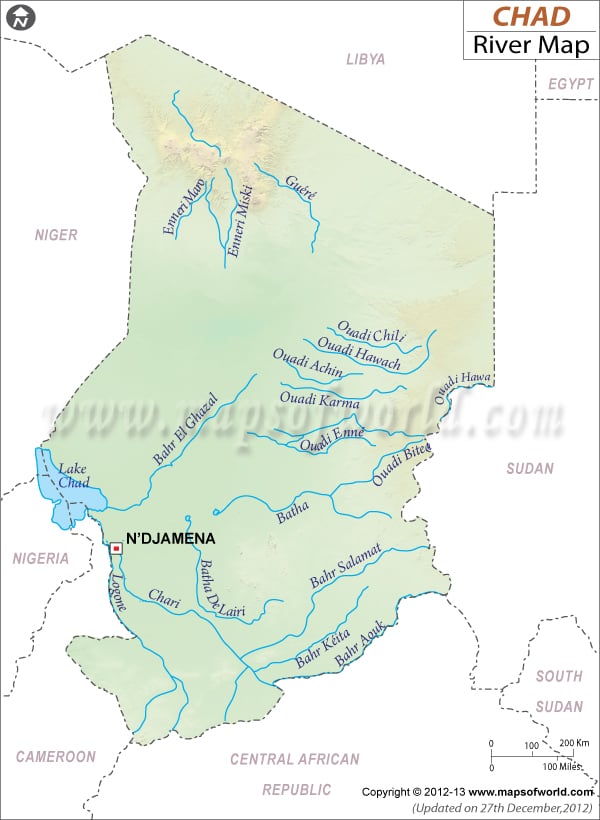 Chad River Map