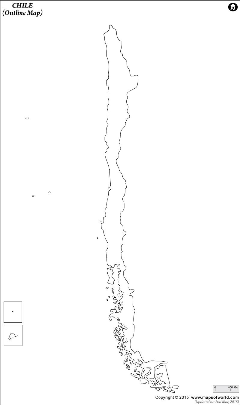 Chile Map Outline
