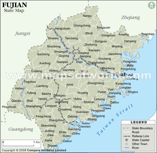 Fujian Province Map