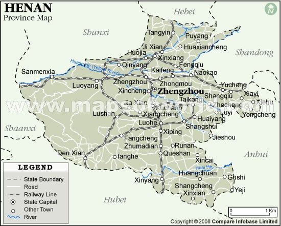 Henan Province Map