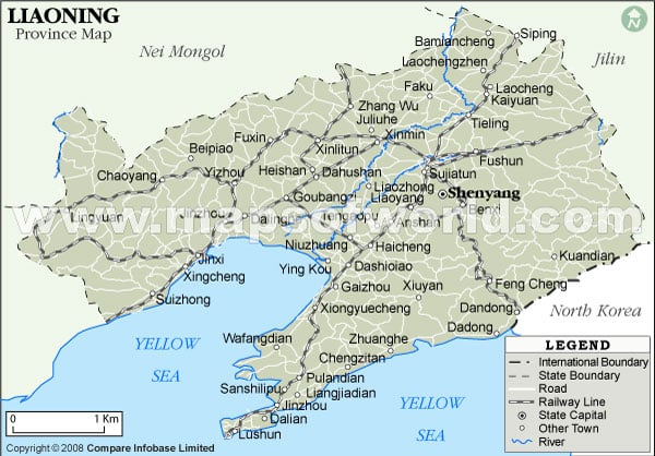 Liaoning Province Map