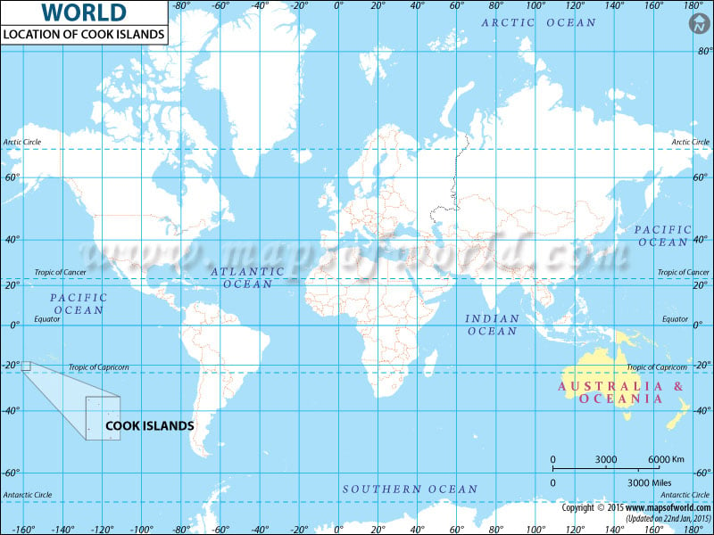 Where is Cook Islands Located in World Map