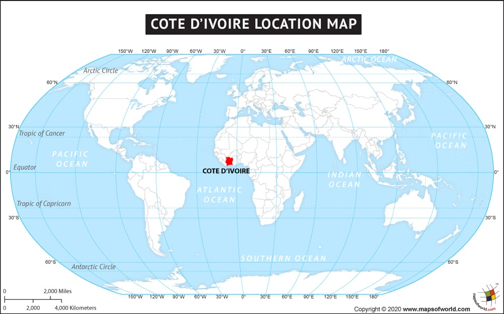 Where is Ivory Coast Located (Cote d’Ivoire)