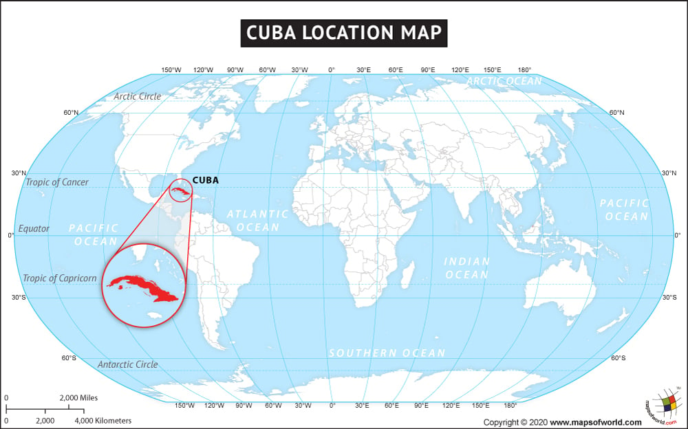 Cuba where is Where is