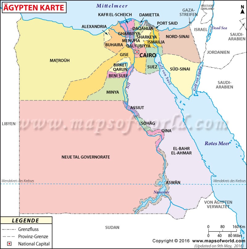 Ägypten karte