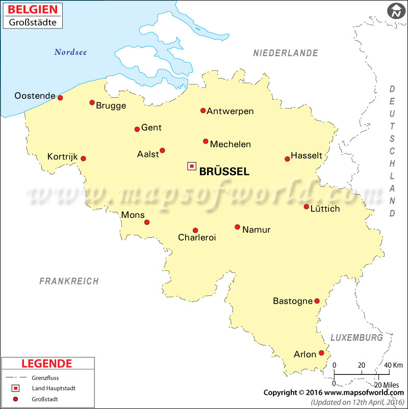 Städte in Belgien