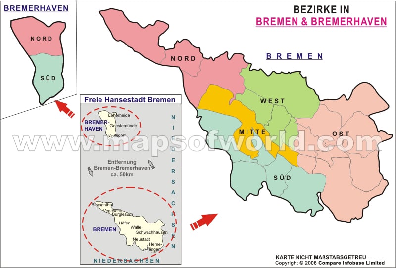 Bezirke in Bremen and Bremerhaven