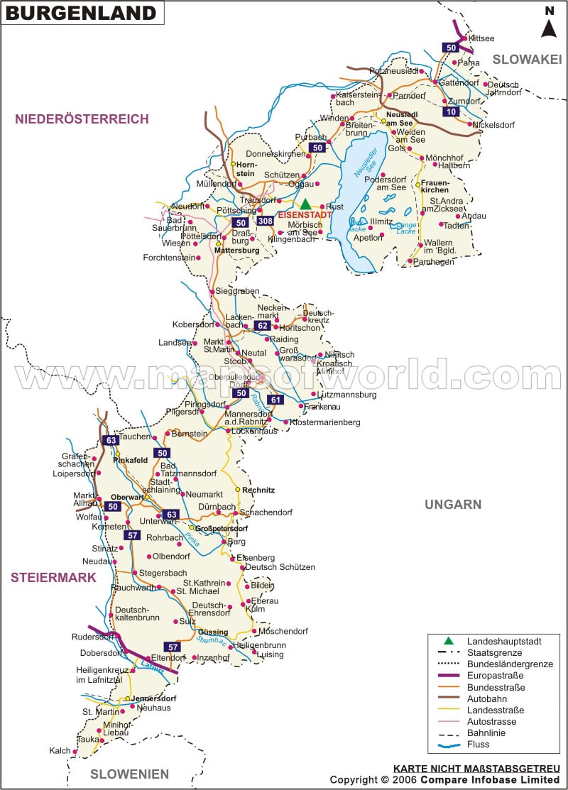 Burgenland Karte