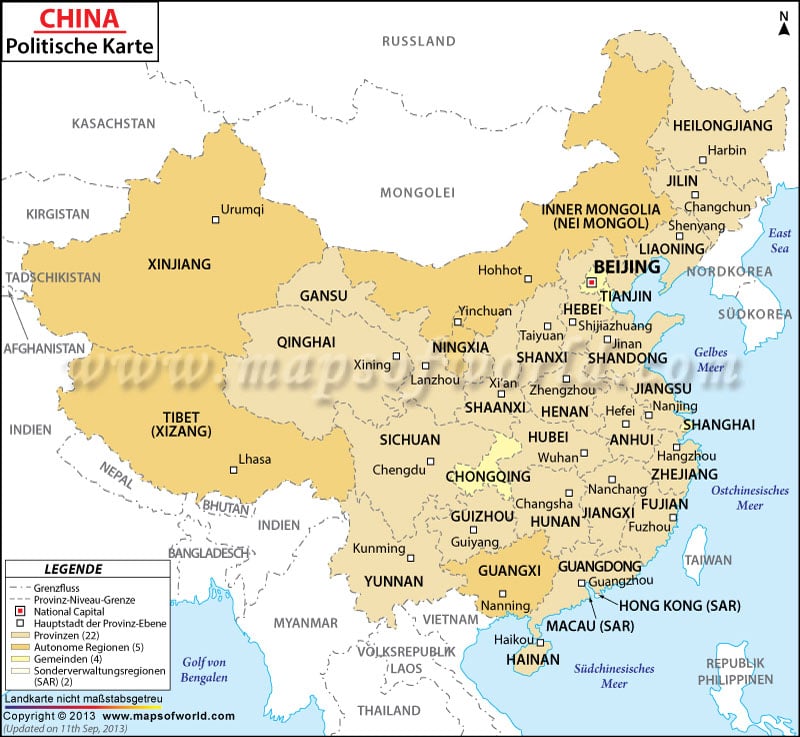 China Karte