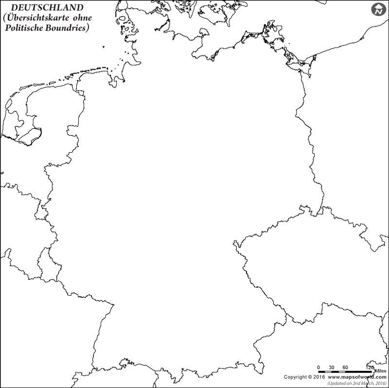 Deutschland Umrisskarte