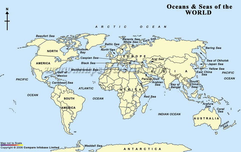 Ozeane und Meere der Erde