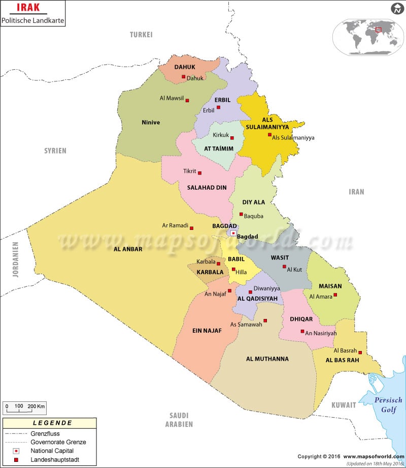Irak Karte
