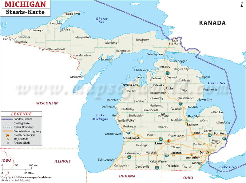 Michigan karte