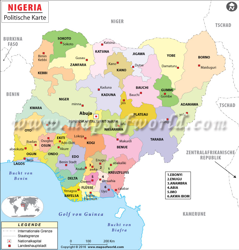 Nigerien Karte