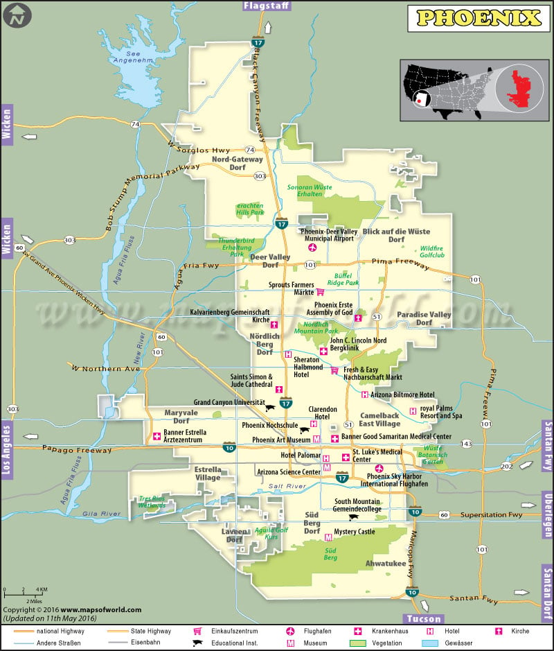 Stadtplan Phoenix