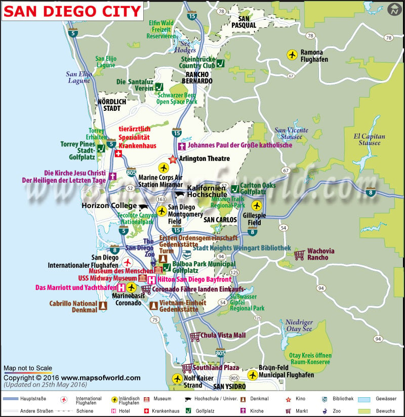 Stadtplan San Diego