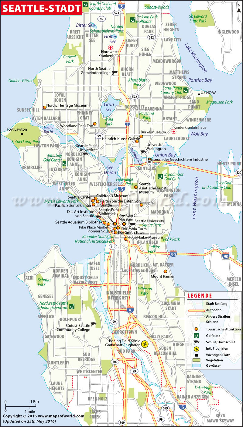 Seattle Karte