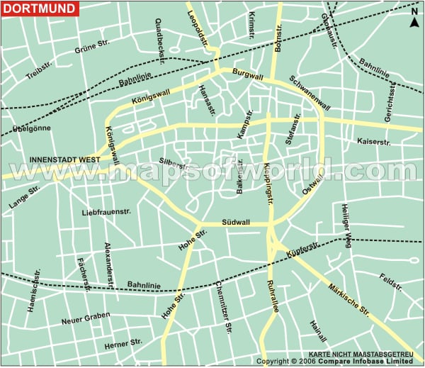 Stadtplan Dortmund, Dortmund Karte