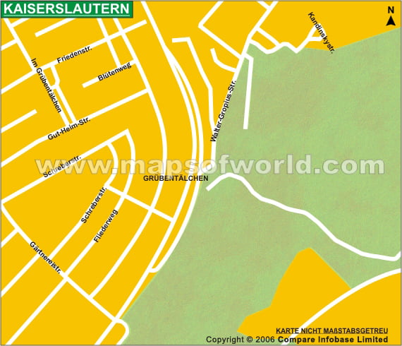 Stadtplan Kaiserslautern, Kaiserslautern Karte