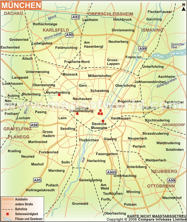 Stadtplan München, München Karte