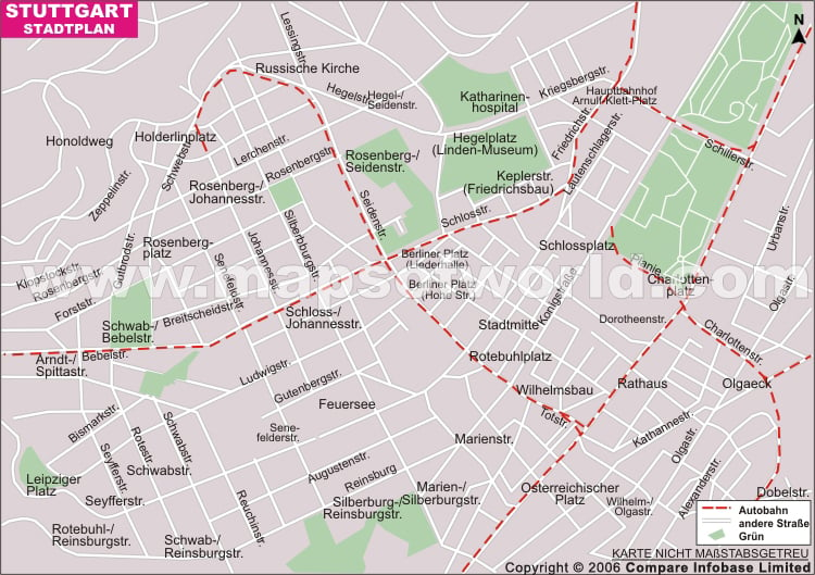 Stadtplan Stuttgart, Stuttgart Karte
