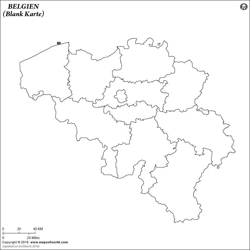 Stumme Karte Belgien