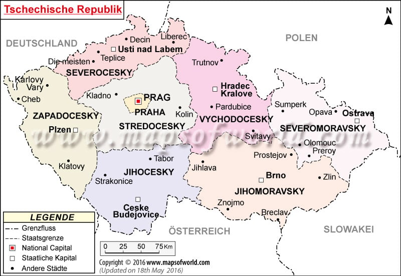 Tschechien Karte