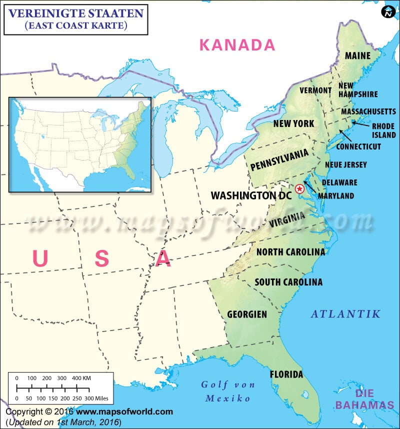 Landkarte US-Flusse