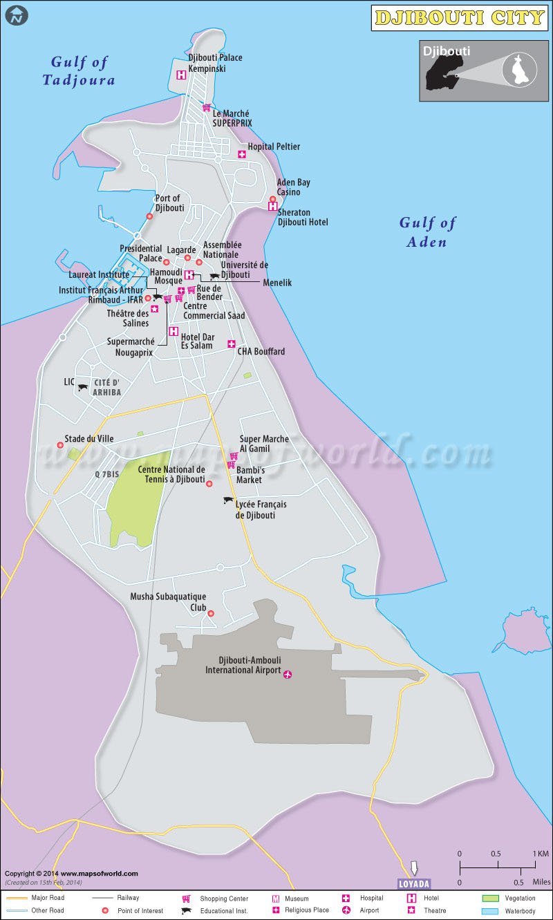 Djibouti City Map