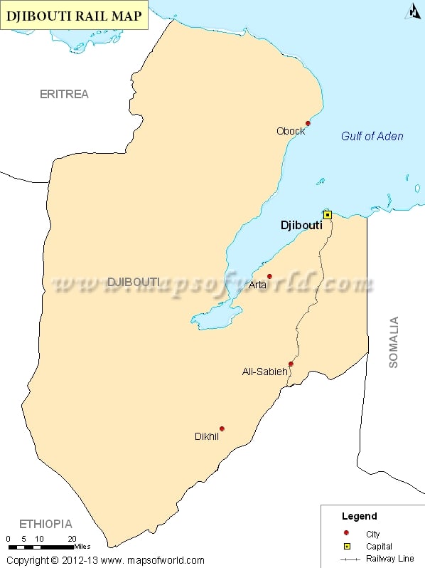 Djibouti Railway Map