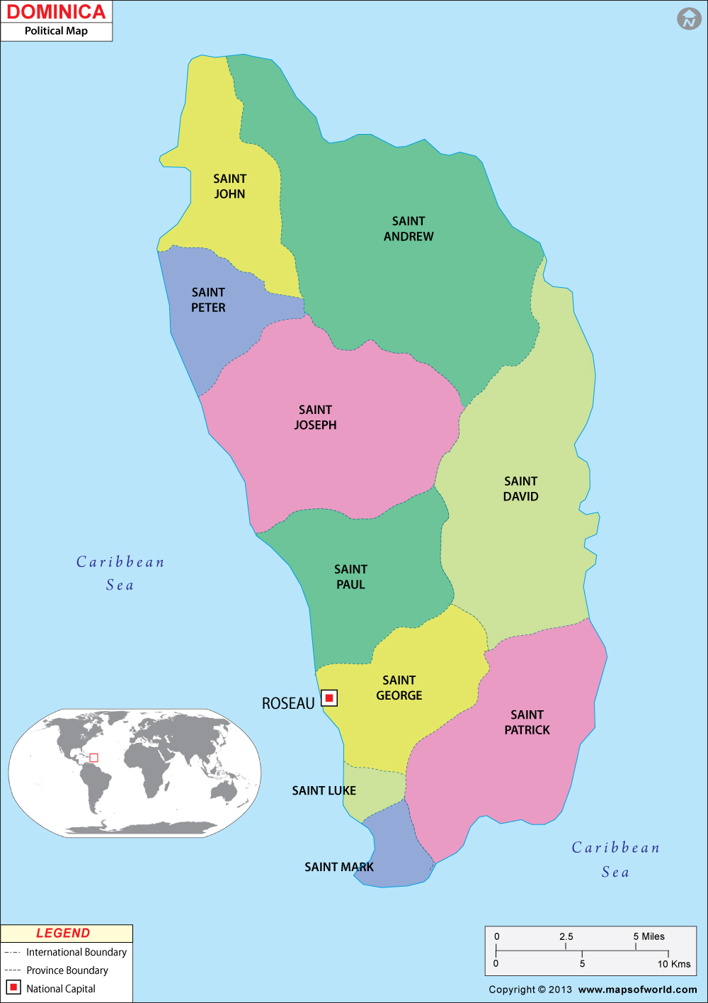 Dominica Map