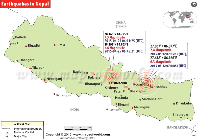 Earthquakes in Nepal