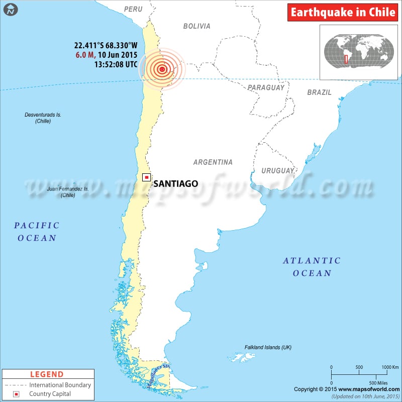 M6.0 Earthquake in Chile