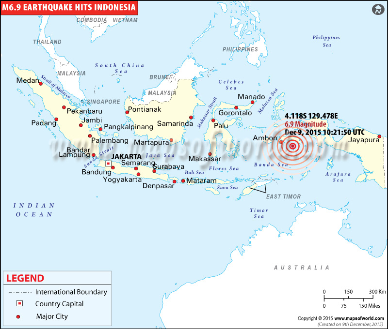 M6.9 Earthquake Hits in Banda Sea, Indonesia