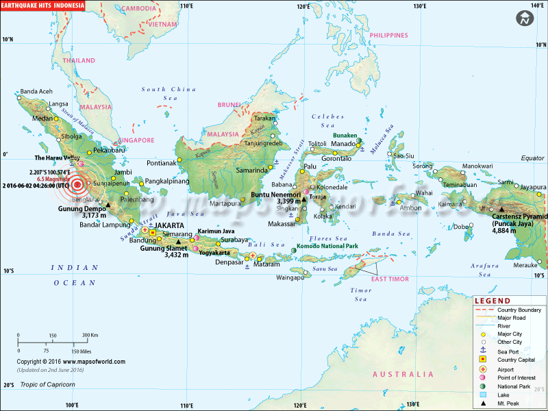 M6.5 Earthquake in Indonesia