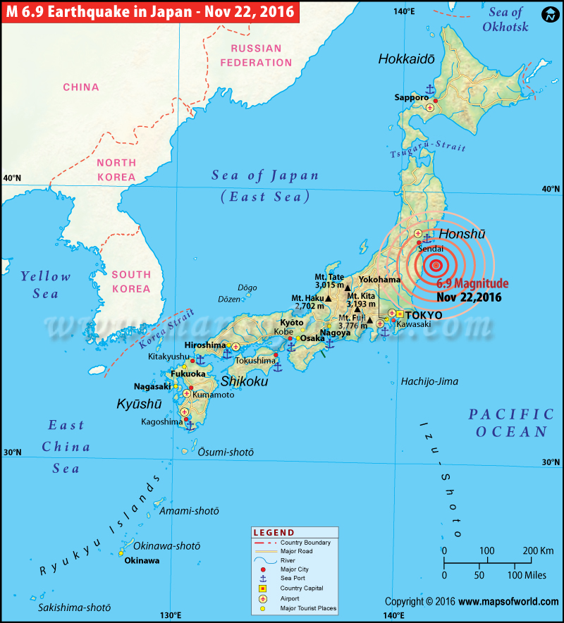 Japan Earthquakes Map Areas Affected By Earthquakes In Japan   1479791037japan Earthquake Map 