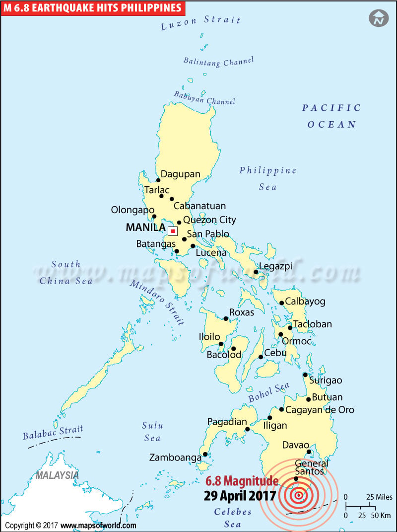 Philippines Earthquake Map
