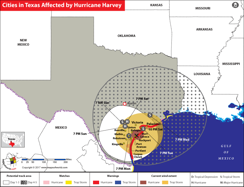 Hurricane Harvey Flooding Map